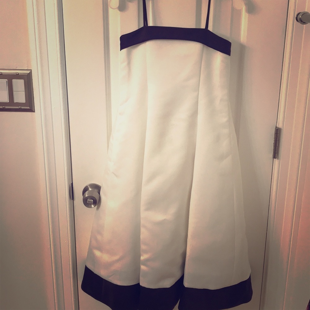 Flower girl dress ivory with brown detail size 5T